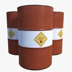 Flammable Liquid Barrel Low-poly  3D model