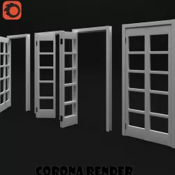 french door 3D model