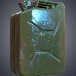 Fuel canister Low-poly  3D model