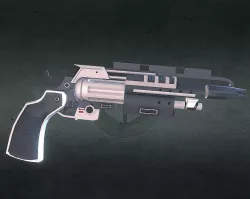 Futuristic Handgun Interceptor Low-poly  3D model
