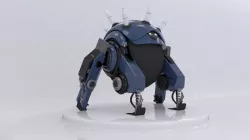 Futuristic robot 3D model