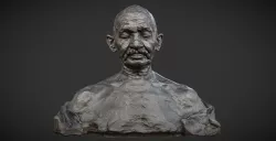 Gandhi by Ram Sutar Low-poly  3D model