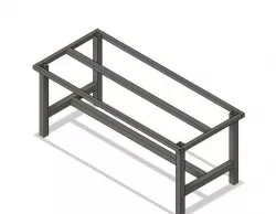 Garden Tall Table Structure 3D model
