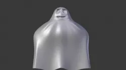 Ghost with a face 3D model
