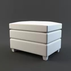 GleasonChairOttoman 3D model