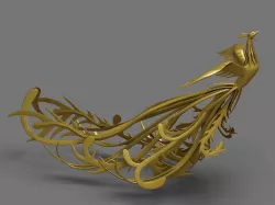 Golden Phoenix 3D model