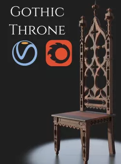 Gothic Throne 3D model