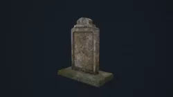 Gravestone 3 Low-poly  3D model
