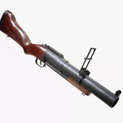 Grenade Launcher  Low-poly  3D model