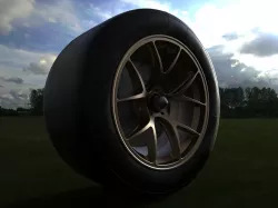 GT wheel 3D model