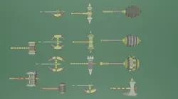 Hammer Low-poly  3D model