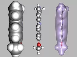Harmine molecule 3D model