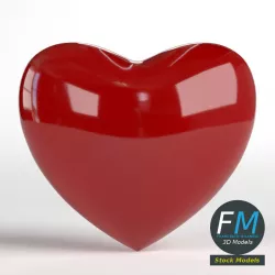 Heart shape 3D model