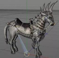Horse animation FBX c4d sell 3D model