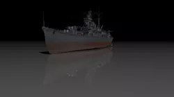 IJN Tone Low-poly  3D model