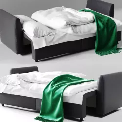 IKEA Sofa bed Brissund 3-seat linens 3D model