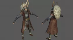 Japanese Samurai Ancient Japanese Armor Shogunate General Low-poly  3D model
