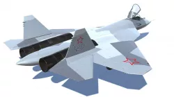 Jet Fighter Aircraft SU-57 T-50 Low-poly  3D model