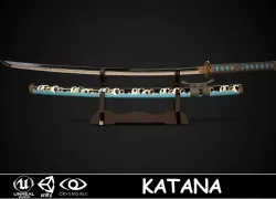 Katana 01 Low-poly  3D model