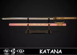 Katana 04 Low-poly  3D model