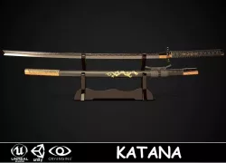 Katana 05 Low-poly  3D model
