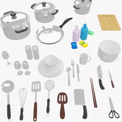 Kitchen Utensils 3D model
