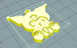 Kuromi keychain 3D model