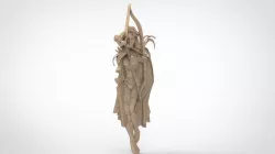 lady warrior 2 3D models for artcam and aspire 3D model