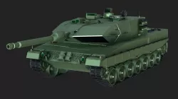 Leopard 2 main battle tank 3D Model Low-poly  3D model