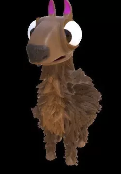 Llama 3D model