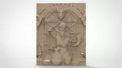 Loki god of mischiefs 3D models for artcam and aspire 3D model