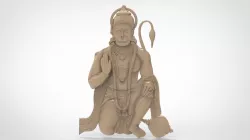 Lord hanuman 3D models for artcam and aspire 3D model