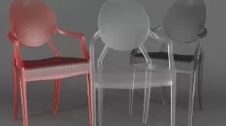 Louis Ghost Armchair 3D model