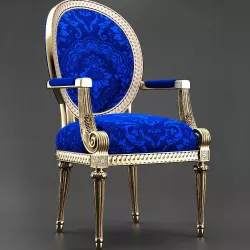 Louis XVI armchair 3D model