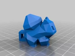 Low-Poly Bulbasaur Necklace