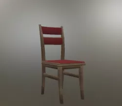 low poly chair Low-poly  3D model