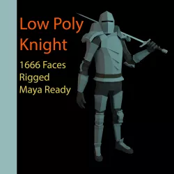 Low Poly Knight Low-poly  3D model