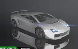 Low-Poly Racing Car Lamborghini Gallardo 3D Model Low-poly  3D model