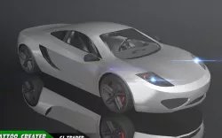 Low-Poly Racing Car McLaren MP4-12C 3d model Low-poly  3D model