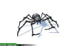Low-Poly Spider Rigged Animated 3d model Low-poly  3D model