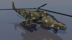 Low poly VR AR game ready Gunship Helicopter VR AR  Low-poly  3D model