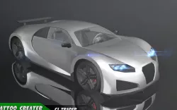 Lowpoly Bugatti Veyron Racing Car 3D Model Low-poly  3D model