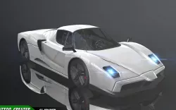 lowpoly Ferrari Enzo Super Racing Car 3D Model Low-poly  3D model