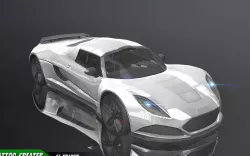 Lowpoly McLaren F1 GTR Type Racing Car 3D Model Low-poly  3D model