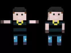 Lowpoly Rapper Boy 3D model