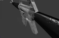 M16A1 Low-poly  3D model