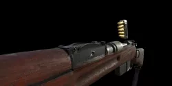 M35 Manlicher low poly rifle Low-poly  3D model