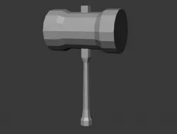 Mallet Low-poly  3D model
