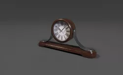Mantle Clock Low-poly  3D model