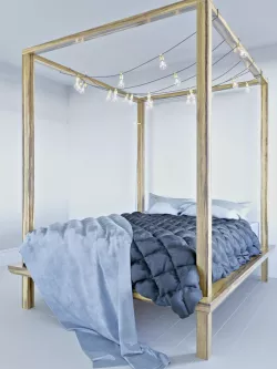 Master Bed 3D model